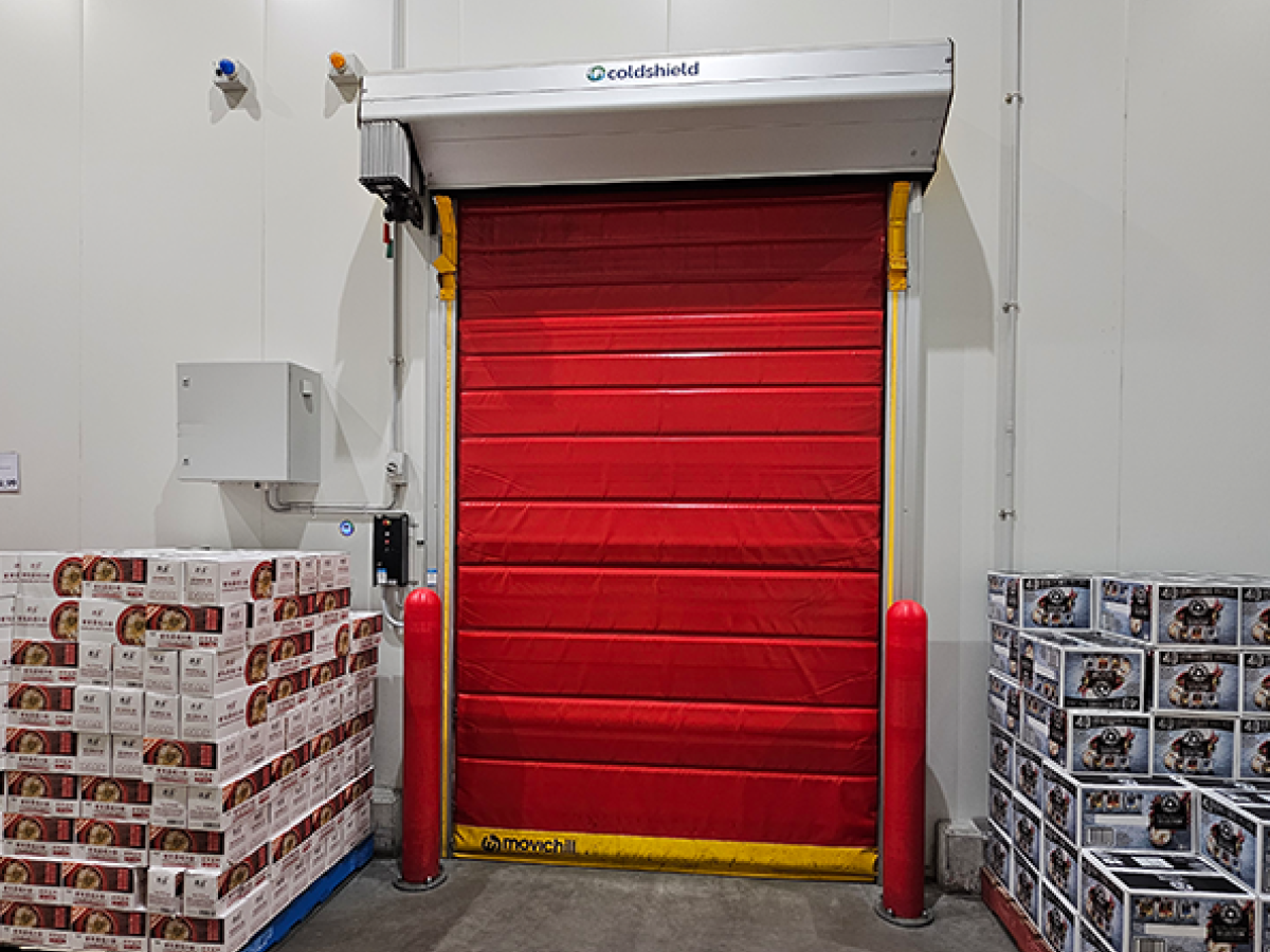 Coldshield Movidor Movichill high speed rapid roller door at Costco Ipswich