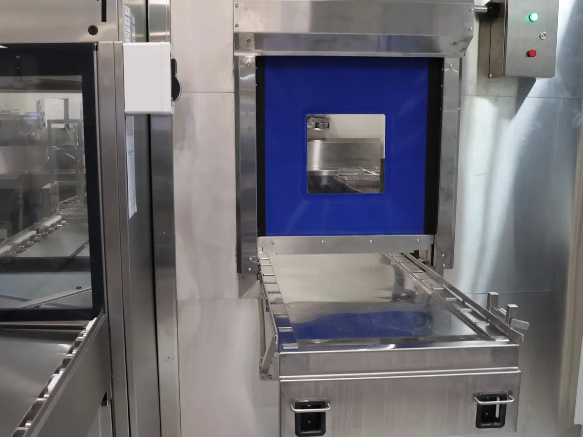 Customised stainless steel Movidor rapid roller door for the Central Sterile Supply Department at St. Vincent's Private Hospital