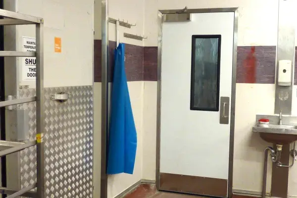 A corrosion resistant traffic door at WW Kotara
